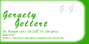 gergely gellert business card